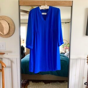 Amanda Uprichard Maternity Women’s Royal Blue 3/4 Sleeve Dress